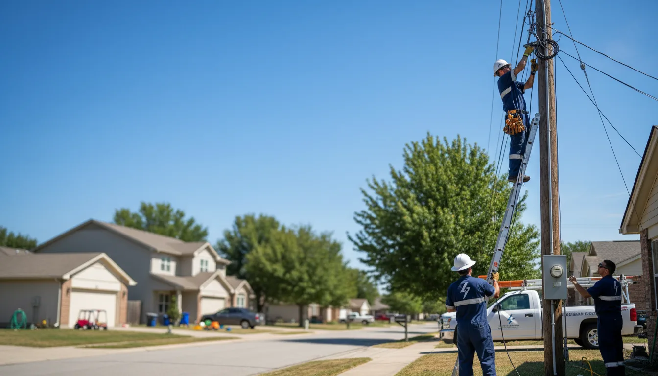 Residential electrician providing installation services in Kaplan, LA